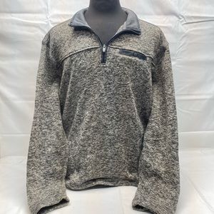 Men’s Eddie Bauer Qaurter Zip Sweater Size 2XL Grey